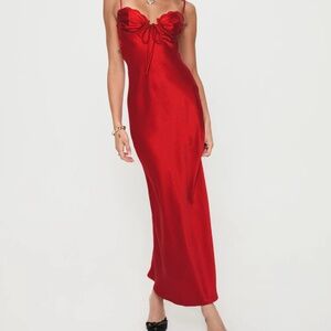 Red monument dress
